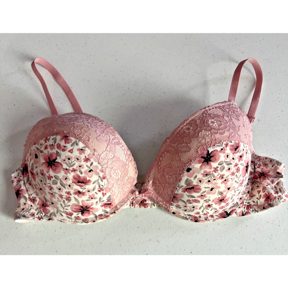 Laura Ashley Bra 36C underwire push up full coverage 36 C - Picture 1 of 11